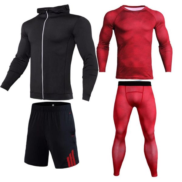 men sportswear compression brand sports suit elastic tracksuit breathable workout clothes jogging fitness training running set, Black;blue
men sportswear compression brand sports suit elastic tracksuit breathable workout clothes jogging fitness training running set, Black;blue