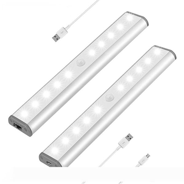 

LED Under Cabinet Light PIR Motion Sensor Lamp 10 LEDs lighting for Wardrobe Cupboard Closet Kitchen night light