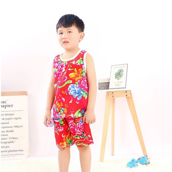 olgfq new children's sleeveless vest summer boys' and girls' suspender shorts sling pajamas vest pajamas two-piece suit small, Blue
olgfq new children's sleeveless vest summer boys' and girls' suspender shorts sling pajamas vest pajamas two-piece suit small, Blue