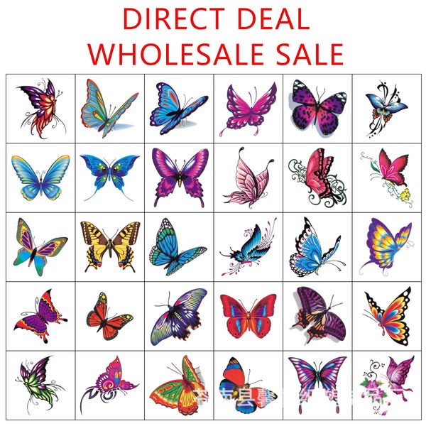 30pcs butterfly pattern tattoo stickers 30 designs paste no skin damage long retention time fake sticker wholesale waterproof
30pcs butterfly pattern tattoo stickers 30 designs paste no skin damage long retention time fake sticker wholesale waterproof