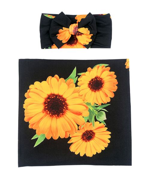 newborn 2 piece sleep wrap sets cute sunflower printed baby swaddle blanket + bowknot headband
newborn 2 piece sleep wrap sets cute sunflower printed baby swaddle blanket + bowknot headband