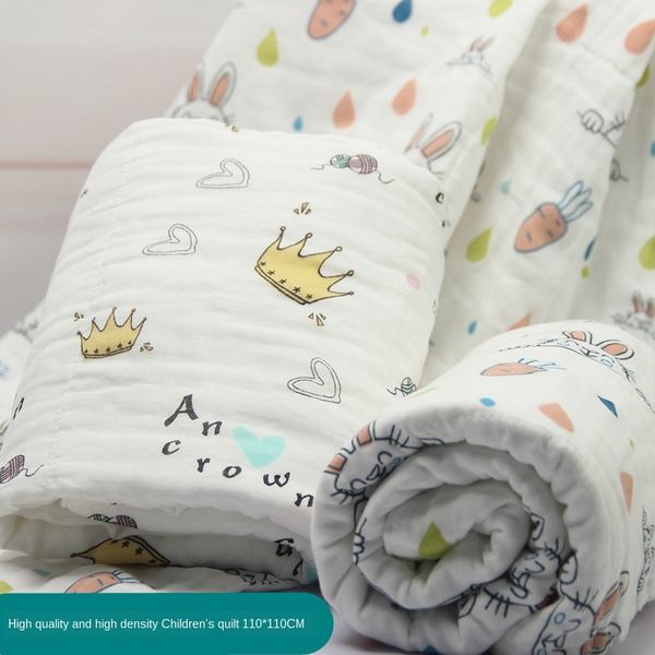 high density gauze baby six layers children's quilt pure cotton gauze absorbent bath towel bath towel baby blanket 110*110cm
high density gauze baby six layers children's quilt pure cotton gauze absorbent bath towel bath towel baby blanket 110*110cm