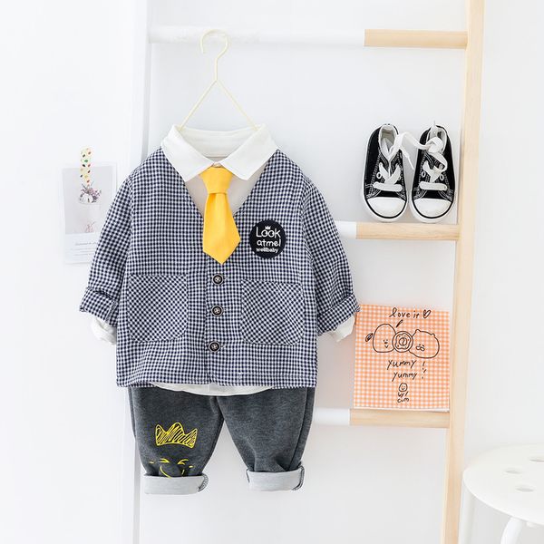spring children's plaid baby suit long sleeve white shirt+blazer+pants 3pcs newborn set toddler kids formal cardigan boys outfit
spring children's plaid baby suit long sleeve white shirt+blazer+pants 3pcs newborn set toddler kids formal cardigan boys outfit