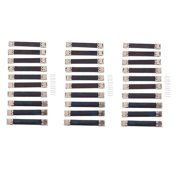 30x shrapnel purse making supplies metal frame kiss clasp 10x1.4 cm silver, Black
30x shrapnel purse making supplies metal frame kiss clasp 10x1.4 cm silver, Black