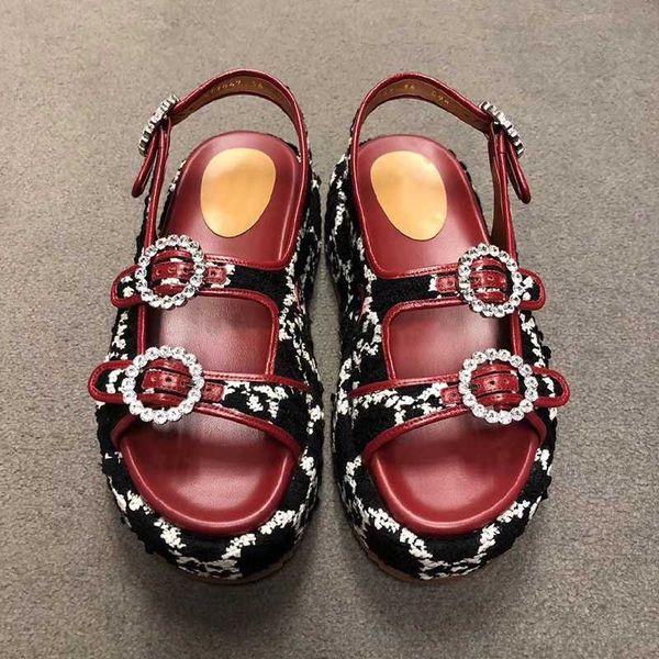 2020 new summer rhinestone women sandals buckle strap breathable comfortable shoes women rome fashion platform shoes, Black
2020 new summer rhinestone women sandals buckle strap breathable comfortable shoes women rome fashion platform shoes, Black