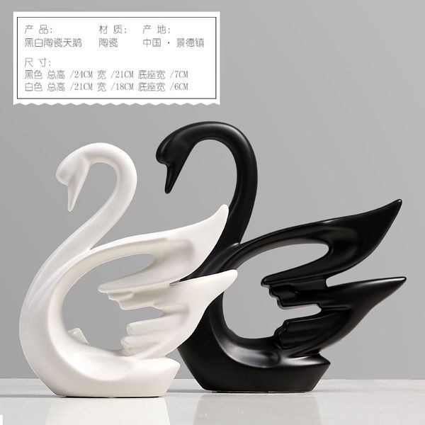 northern european minimalist black and white couple swan decoration wedding gift creative living room new house decoration ceramic crafts
northern european minimalist black and white couple swan decoration wedding gift creative living room new house decoration ceramic crafts