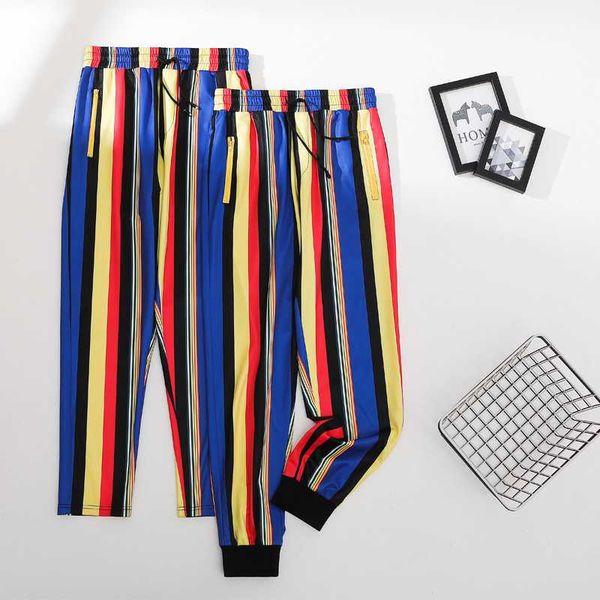hight waist pants 2020 hombre hip hop england style print pants jogging men loose trousers streetwear fashion party trousers, Black