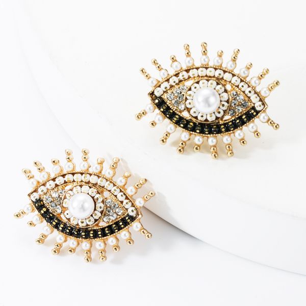 personalized web celebrity s925 silver needle alloy diamond rhinestone acrylic pearl eye earrings minority earrings, Golden
personalized web celebrity s925 silver needle alloy diamond rhinestone acrylic pearl eye earrings minority earrings, Golden