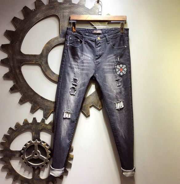 wholesale- summer men designer jeans pants fashion casual luxury european and american designers men jeans denim, Blue
wholesale- summer men designer jeans pants fashion casual luxury european and american designers men jeans denim, Blue