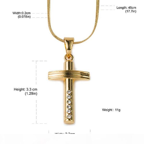 e 2017 gold chain for men cross pendant crucifix necklace for man women couple jesus cross blinng bling necklaces &pendants me, Silver
e 2017 gold chain for men cross pendant crucifix necklace for man women couple jesus cross blinng bling necklaces &pendants me, Silver