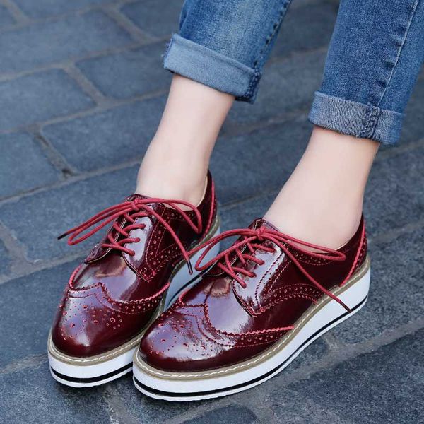 weideng leather rubber bottom wear resistant round head heighten shoes flat bottom grace lace lady style outdoors autumn women, Black
weideng leather rubber bottom wear resistant round head heighten shoes flat bottom grace lace lady style outdoors autumn women, Black