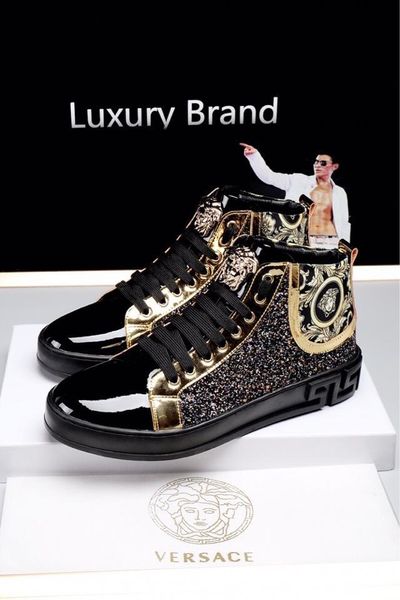 2020q limited edition medusa printed high-casual sports boots, fashionable wild men's shoes, size: 38-45, Black
2020q limited edition medusa printed high-casual sports boots, fashionable wild men's shoes, size: 38-45, Black