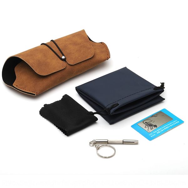 new casual leather round nail case case wire rope sun glasses box full set of glasses box, Blue
new casual leather round nail case case wire rope sun glasses box full set of glasses box, Blue