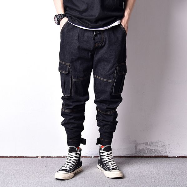 japanese style vintage design men jeans original color spliced fashion loose fit big pocket cargo pants hip hop jogger jeans men, Blue
japanese style vintage design men jeans original color spliced fashion loose fit big pocket cargo pants hip hop jogger jeans men, Blue