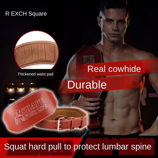 new upgraded layer cowhide fitness squat protection strength lift waist hard pull belt weightlifting belt men's protection, Black;brown
new upgraded layer cowhide fitness squat protection strength lift waist hard pull belt weightlifting belt men's protection, Black;brown
