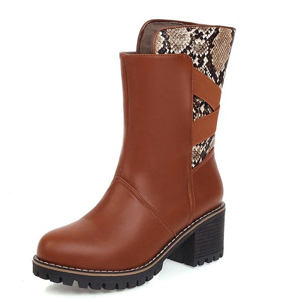 snake print brand women's shoes round toe booties woman 2020 high heels autumn boots boots-women winter footwear fashion mid, Black
snake print brand women's shoes round toe booties woman 2020 high heels autumn boots boots-women winter footwear fashion mid, Black