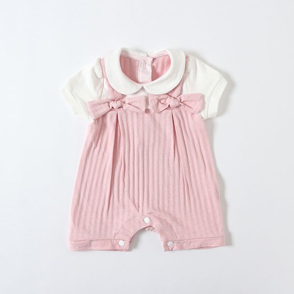 clothing sets summer children's born baby girl color patchwork clothes crawling, White
clothing sets summer children's born baby girl color patchwork clothes crawling, White