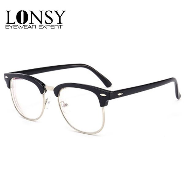 lonsy fashion myopia glasses men women brand eyewear optical frames myopia black glasses, White;black
lonsy fashion myopia glasses men women brand eyewear optical frames myopia black glasses, White;black