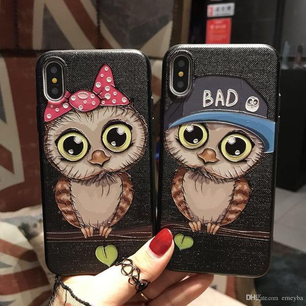 new retro cute owl couple silicone phone case for iphone 11 pro x xs 6 6s 7 7plus 8 8plus xr xs max soft tpu cases black emboss back cover
new retro cute owl couple silicone phone case for iphone 11 pro x xs 6 6s 7 7plus 8 8plus xr xs max soft tpu cases black emboss back cover
