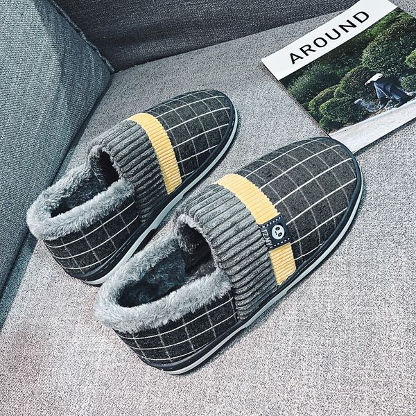 2020 men slippers plush sandals men fur slippers winter warm loafers winter boots, Black
2020 men slippers plush sandals men fur slippers winter warm loafers winter boots, Black