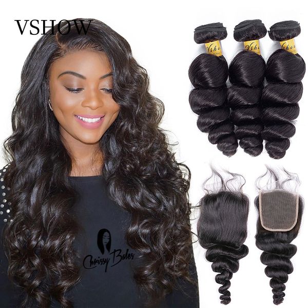 vshow brazilian loose wave hair bundles with closure remy human hair 3 bundles with closure loose wave bundles with closure, Black
vshow brazilian loose wave hair bundles with closure remy human hair 3 bundles with closure loose wave bundles with closure, Black