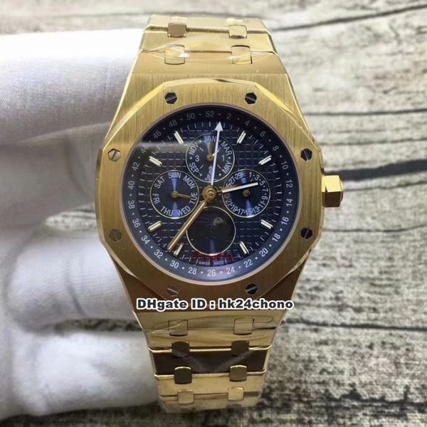 19 styles 41mm perpetual calendar automatic mens watch 26574ba.oo.1220ba.01 blue dial 18k gold bracelet gents sport watches, Slivery;brown
19 styles 41mm perpetual calendar automatic mens watch 26574ba.oo.1220ba.01 blue dial 18k gold bracelet gents sport watches, Slivery;brown