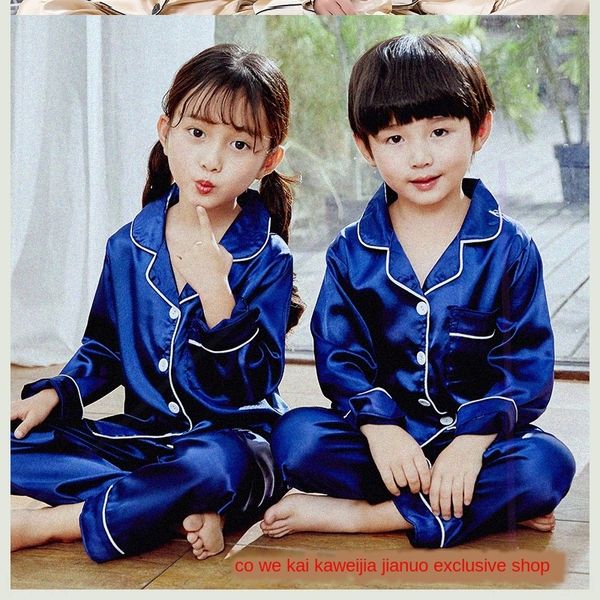 big fat summer pajamas western style boy suit ice silk thin boy pajamas short sleeve two, Blue;red
big fat summer pajamas western style boy suit ice silk thin boy pajamas short sleeve two, Blue;red