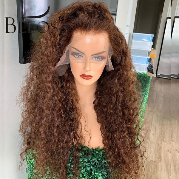 beeos honey blonde curly 13*4 lace front human hair wig 180% brown color brazilian remy preplucked glueless baby hair, Black
beeos honey blonde curly 13*4 lace front human hair wig 180% brown color brazilian remy preplucked glueless baby hair, Black