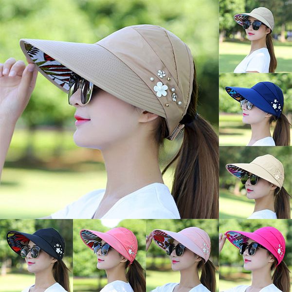 wide brim hats 2021 sun for women summer hat canvas beach uv protection cap visors adjustable fishing panama chapeu gorra mz008, Blue;gray
wide brim hats 2021 sun for women summer hat canvas beach uv protection cap visors adjustable fishing panama chapeu gorra mz008, Blue;gray