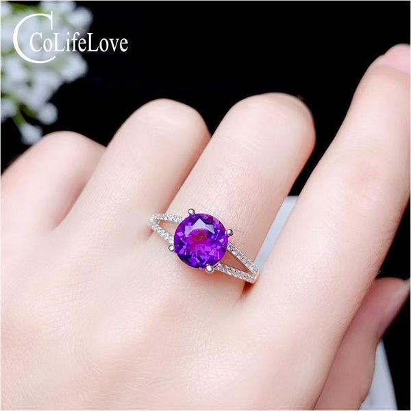 colife jewelry 925 silver amethyst ring for daily wear 8mm vvs grade natural amethyst silver ring gift for woman
colife jewelry 925 silver amethyst ring for daily wear 8mm vvs grade natural amethyst silver ring gift for woman