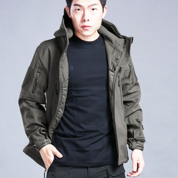 tactical soft shell fleece windproof outdoor sports jacket jacket rainproof outdoor sports men's coat order, Blue;black
tactical soft shell fleece windproof outdoor sports jacket jacket rainproof outdoor sports men's coat order, Blue;black