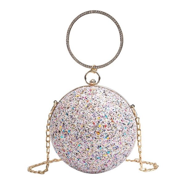 fashion round evening bag diamond chain clutch bag sequins luxury handbag wedding party purse women's shoulder
fashion round evening bag diamond chain clutch bag sequins luxury handbag wedding party purse women's shoulder
