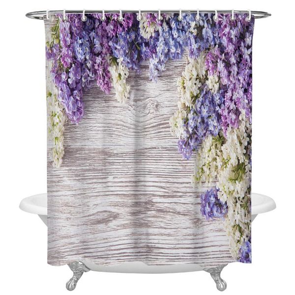shower curtains purple lilac flower wooden print waterproof bathroom accessories polyester fabric curtain home decor
shower curtains purple lilac flower wooden print waterproof bathroom accessories polyester fabric curtain home decor