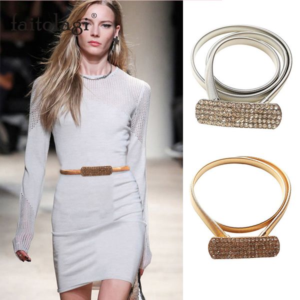 fashion waist chain belts for women dress elastic metal gold color ladies belts imitation diamond female shiny belt gouden riem, Black;brown
fashion waist chain belts for women dress elastic metal gold color ladies belts imitation diamond female shiny belt gouden riem, Black;brown