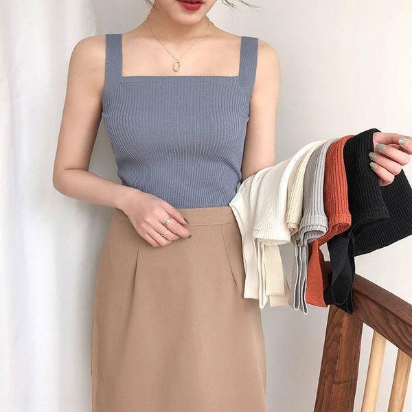 knitted vest vest inside sleeveless suya camisole female white base waistcoat outside square collar beauty back fashionable, Camo
knitted vest vest inside sleeveless suya camisole female white base waistcoat outside square collar beauty back fashionable, Camo