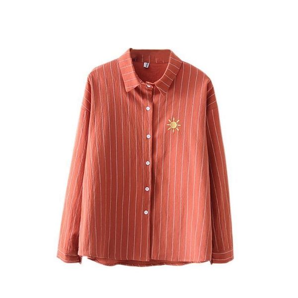 2020 women blouses office ladies embroidery shirt striped blouses female blusas plus size drop shipping, White
2020 women blouses office ladies embroidery shirt striped blouses female blusas plus size drop shipping, White