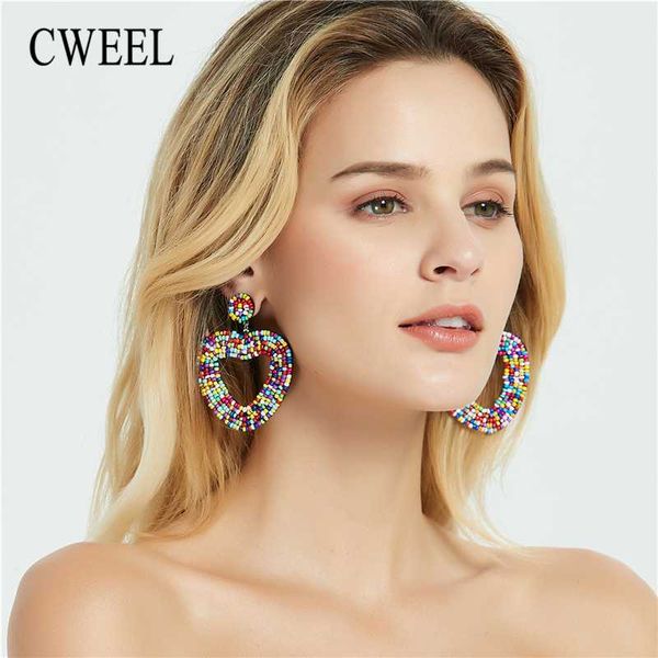 cweel ins trendy women statement earrings boho ethnic colorful dangle drop earrings beads tassel fringe party wedding jewelry, Silver
cweel ins trendy women statement earrings boho ethnic colorful dangle drop earrings beads tassel fringe party wedding jewelry, Silver