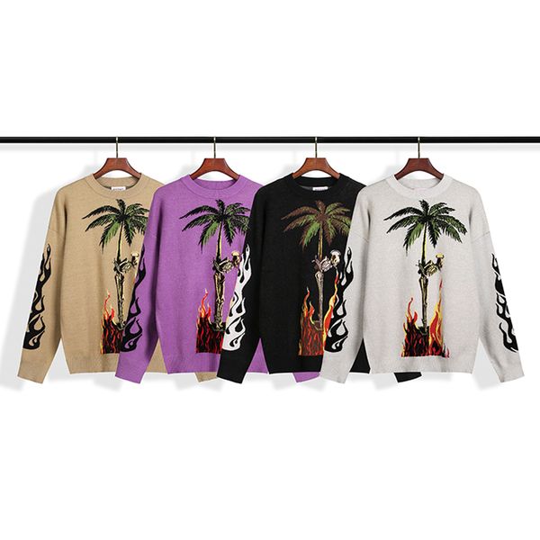 2020 autumn winter europe italy coconut tree skull fire firestarter sweater fashion casual men women woolen sweater streetwear, White;black
2020 autumn winter europe italy coconut tree skull fire firestarter sweater fashion casual men women woolen sweater streetwear, White;black