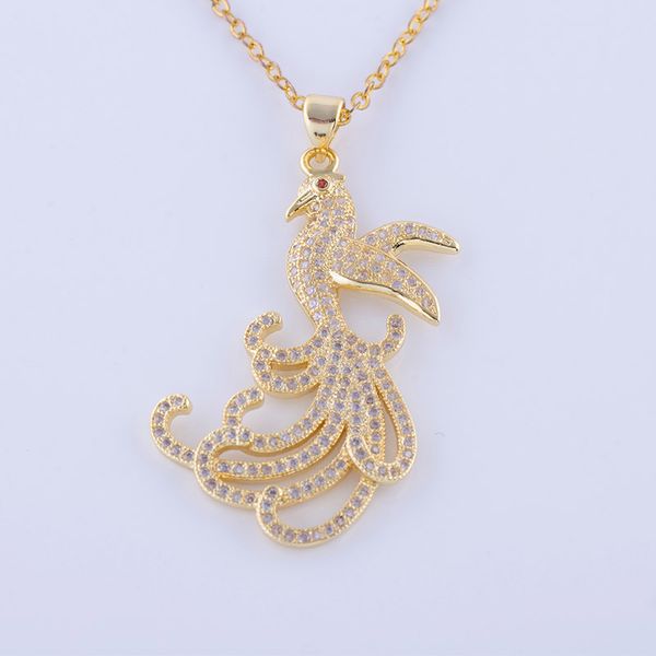 new wholesale crystal animal bird clavicle necklace micro pave zircon copper peacock pendant sweater necklace for women gift, Silver
new wholesale crystal animal bird clavicle necklace micro pave zircon copper peacock pendant sweater necklace for women gift, Silver