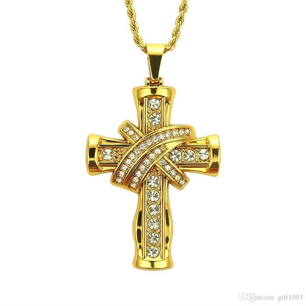 2020 designer men's domineering style cross pendant necklace diamond three-dimensional cross-border european and american hip-hop jewel, Black
2020 designer men's domineering style cross pendant necklace diamond three-dimensional cross-border european and american hip-hop jewel, Black