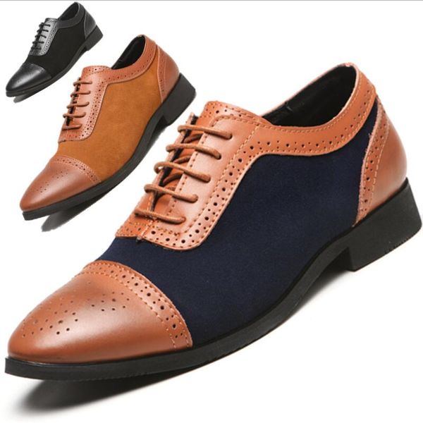 fashion men's casual shoes brand designer men's leather shoes retro office business formal party wedding eur:38-48, Black
fashion men's casual shoes brand designer men's leather shoes retro office business formal party wedding eur:38-48, Black