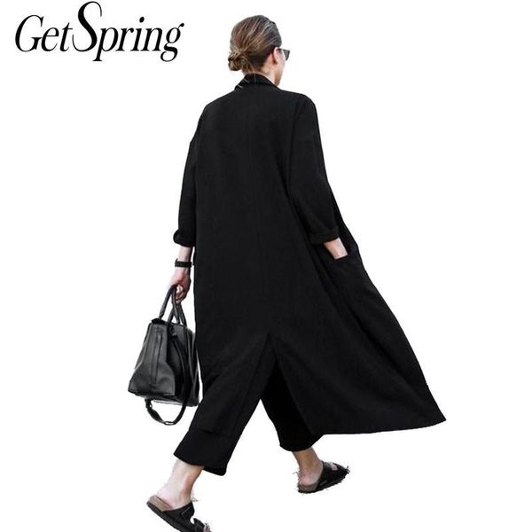 getsring women cardigan loose coat split black chiffon trench coat long women windbreaker size women casual wear cx200728, Tan;black
getsring women cardigan loose coat split black chiffon trench coat long women windbreaker size women casual wear cx200728, Tan;black