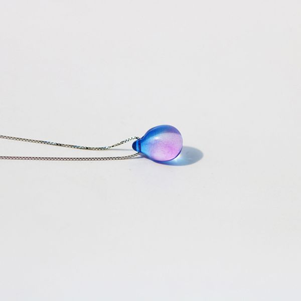 fashion mermaid necklace beach ocean necklace crystal mermaid's tears sea sand pendant for lovers woman wedding gift, Silver 
fashion mermaid necklace beach ocean necklace crystal mermaid's tears sea sand pendant for lovers woman wedding gift, Silver