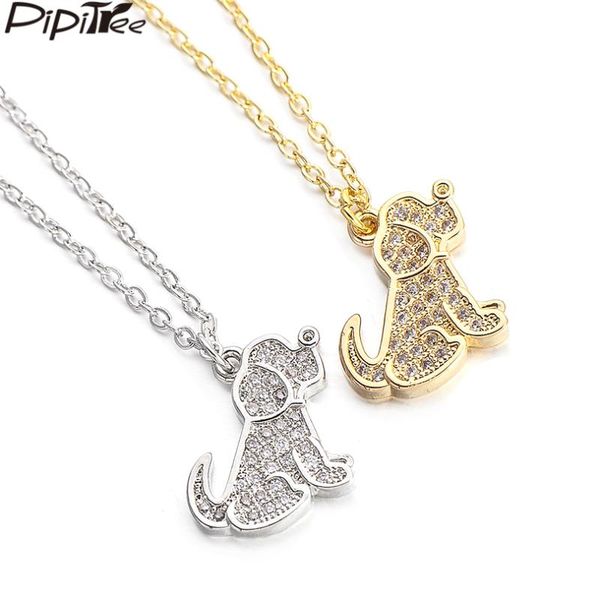 pipitree cute puppy dog charm pendant necklace for women men children kids lovely zircon chain necklaces jewelry collar, Silver
pipitree cute puppy dog charm pendant necklace for women men children kids lovely zircon chain necklaces jewelry collar, Silver