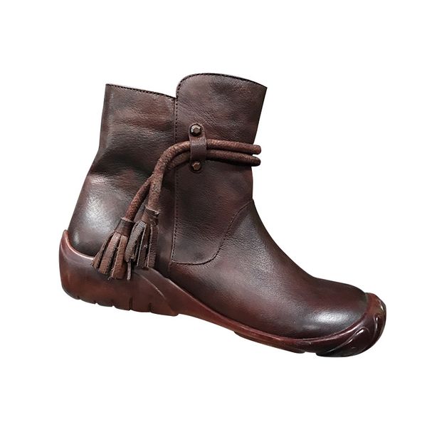 women qiu dong with leather riding boots to restore ancient ways recreational leather riding boots flat female, Black 
women qiu dong with leather riding boots to restore ancient ways recreational leather riding boots flat female, Black