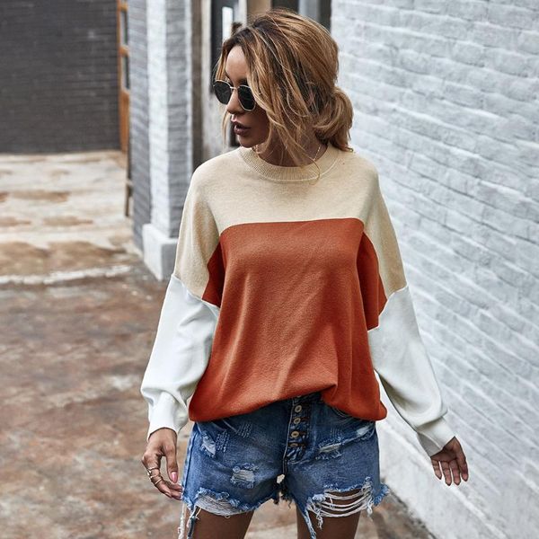 women's hoodies & sweatshirts round collar knitting women pullover 2021 autumn/winter leisure loose color matching sweetshirts crop plu, Black
women's hoodies & sweatshirts round collar knitting women pullover 2021 autumn/winter leisure loose color matching sweetshirts crop plu, Black