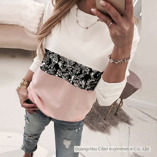2020 new color block stitching casual 2020 sweater new color block stitching casual sweater, Black
2020 new color block stitching casual 2020 sweater new color block stitching casual sweater, Black