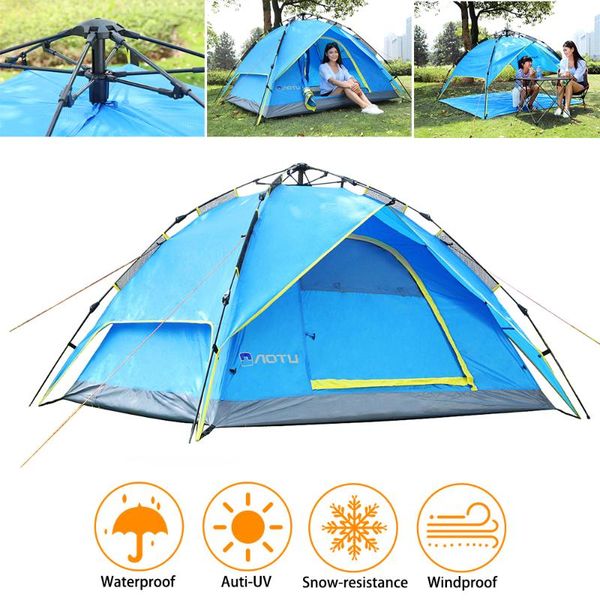 3-4 people waterproof double layer outdoor -up open camping tent anti uv portable ultralight hiking tents shelter d30
3-4 people waterproof double layer outdoor -up open camping tent anti uv portable ultralight hiking tents shelter d30