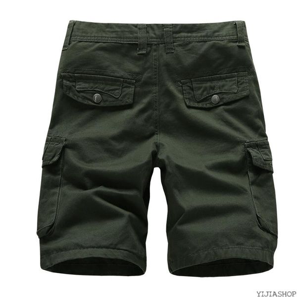 men's shorts summer multi-pocket cotton green casual tactical without belt, White;black
men's shorts summer multi-pocket cotton green casual tactical without belt, White;black