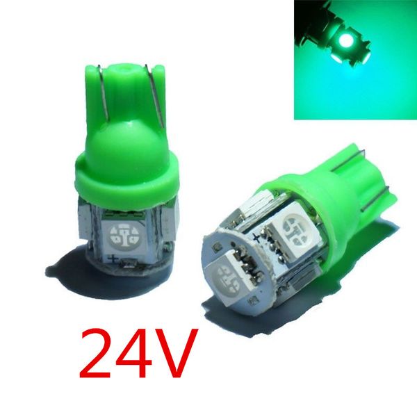 lot wholesale 1000pcs dc 24v green car t10 led wedge 168 194 light 5smd 5050 t10 bulbs for car truck suv dome map door license plate light 
lot wholesale 1000pcs dc 24v green car t10 led wedge 168 194 light 5smd 5050 t10 bulbs for car truck suv dome map door license plate light
